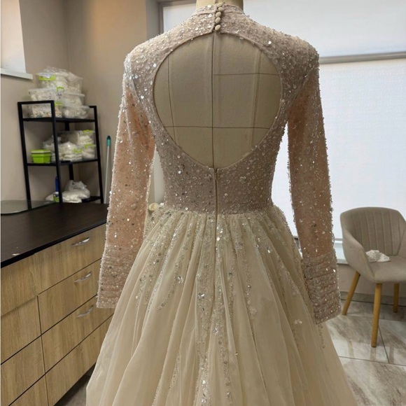 Sparkling Ivory Bianca Gown by Ria Tener - Picture 6 of 6